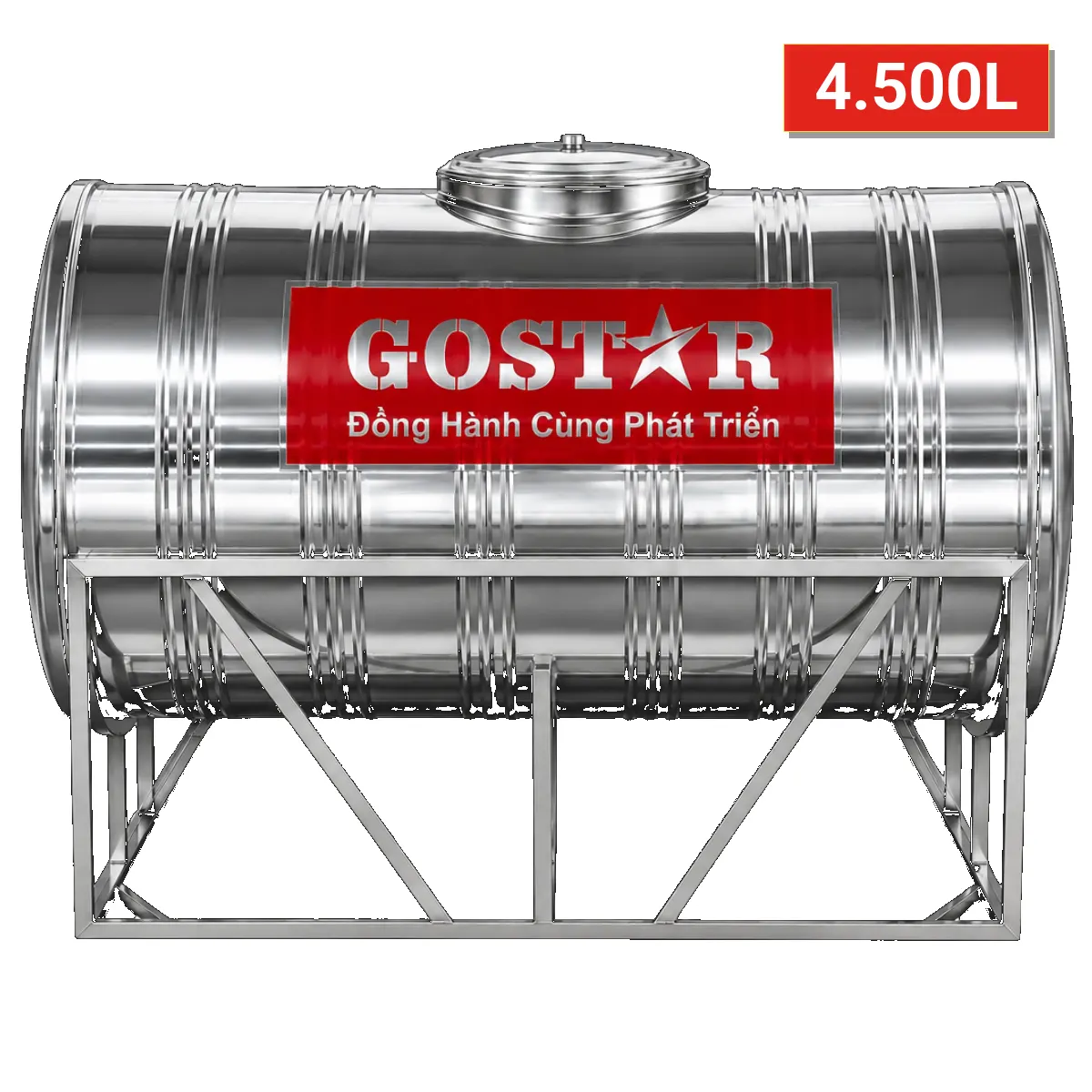 Bồn bảo ôn nước nóng 4.500L dạng ngang
